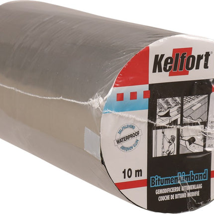 Bitumenkimband aluminiumkleurig Kelfort