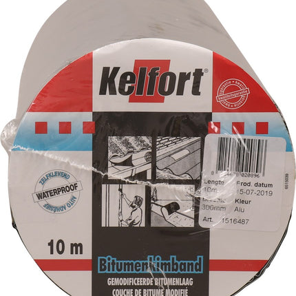 Bitumenkimband aluminiumkleurig Kelfort