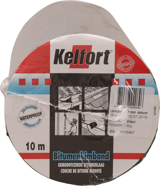 Bitumenkimband aluminiumkleurig Kelfort