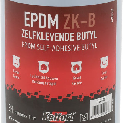 EPDM folie zwart