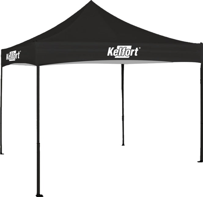Doorwerktent zwart Kelfort