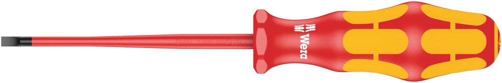 160 iS VDE geïsoleerde Zaagsnede Schroevendraaier, kling met gereduceerde diameter, 0.8 x 4.0 x 100 mm