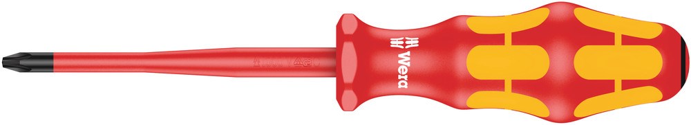 165 iS PZ VDE geïsoleerde Schroevendraaier Pozidriv, kling met gereduceerde diameter, PZ 2 x 100 mm