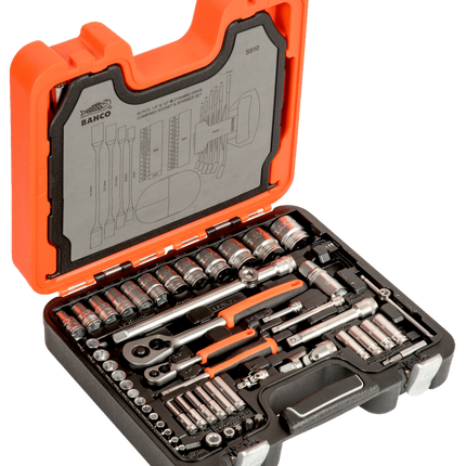 BAHCO Doppenset 1/4" + 1/2" 92-delig - S910