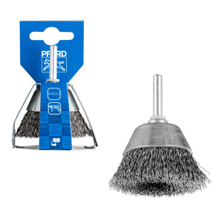 Afbeelding PFERD TOOLS komborstels ongetordeerd op stift