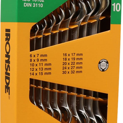 Steeksleutelset 10-delig Ironside