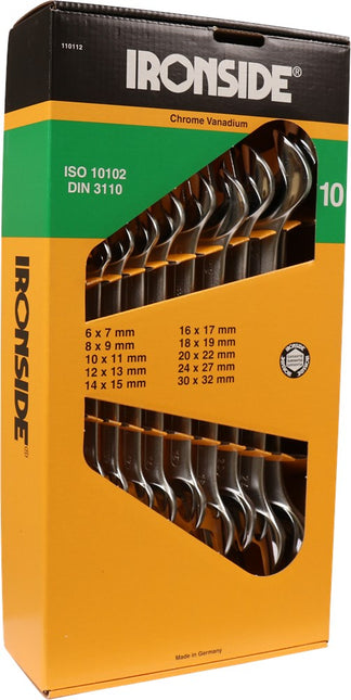 Steeksleutelset 10-delig Ironside
