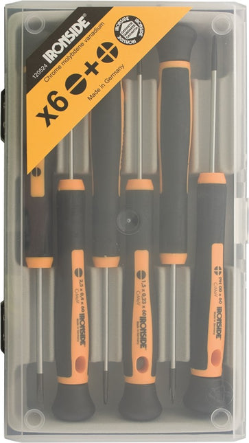 Precisieschroevendraaierset in doos dicht Ironside