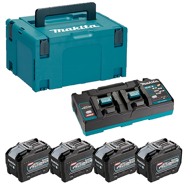 Makita Startset DC40RB - 4X BL4080F 4XBL4080F – 1910A8-3