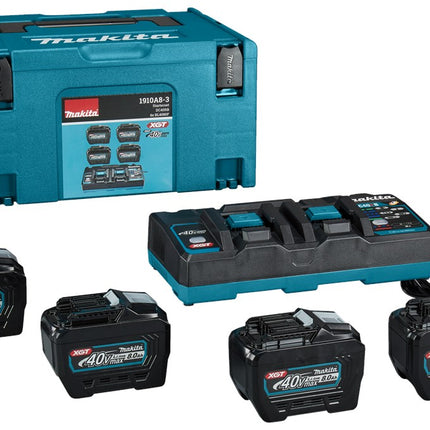 Makita Startset DC40RB - 4X BL4080F 4XBL4080F – 1910A8-3