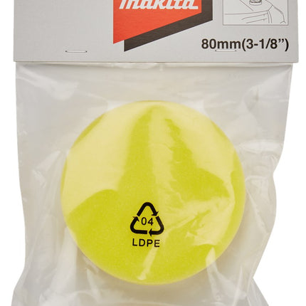 Makita Spons Geel 80mm Inpoetsschijf 80mm – 191N90-9