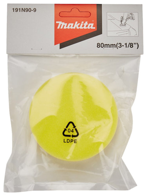 Makita Spons Geel 80mm Inpoetsschijf 80mm – 191N90-9