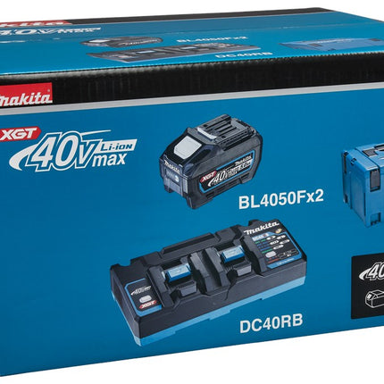 Makita Startset XGT DC40RB/2XBL4050F DC40RB 2X BL4050F – 191U13-9