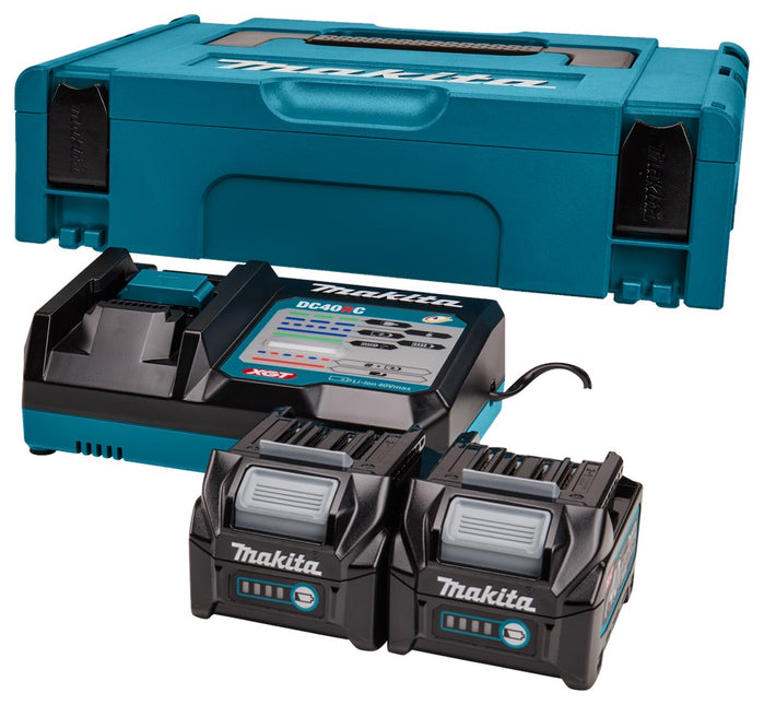 Makita Startset XGT DC40RC/2XBL4025 DC40RC 2 X BL4025 – 191V27-4