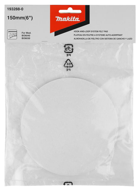 Makita Viltschijf 150mm 150mm – 193288-0