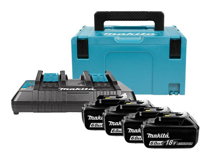 Makita Startset LXT DC18RD + 4X BL1860B 4XBL1860B – 198091-4