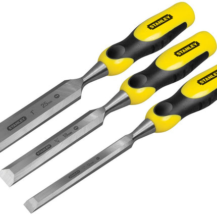 STANLEY STEEKBEITELSET DYNAGRIP 3-DELIG 12,18,25MM