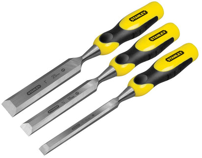 STANLEY STEEKBEITELSET DYNAGRIP 3-DELIG 12,18,25MM