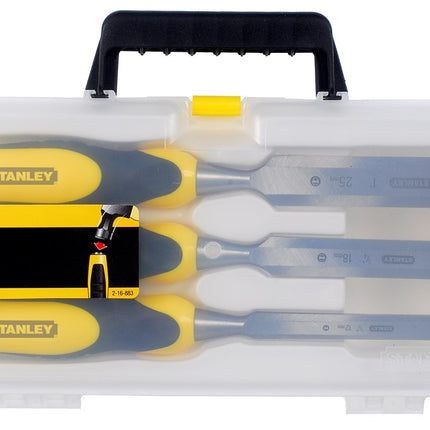 STANLEY STEEKBEITELSET DYNAGRIP 3-DELIG 12,18,25MM
