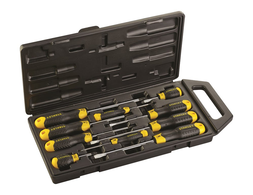 Stanley Cushiongrip Schroevendraaierset 10-Delig - Standaard/pozidriv – 2-65-014