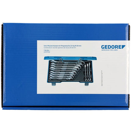 Afbeelding Gedore ringratel-steeksleutelsets 7 R-012