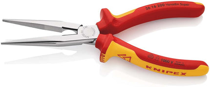 KNIPEX TELEFOONTANG RECHT 200MM         + ZIJSNIJDER