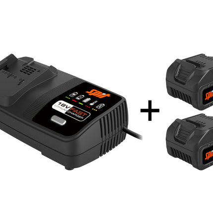 SPIT Energy Pack 5Ah 18V 2 Accu's & Snellader - 054548