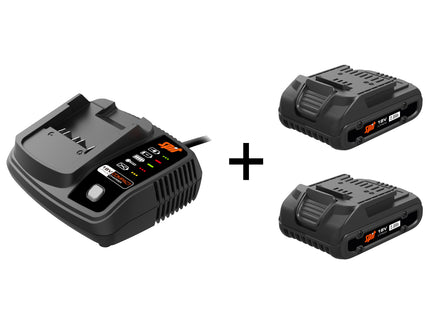 SPIT Energy Pack 2Ah 18V 2xAccu's & Compact Lader – 054547