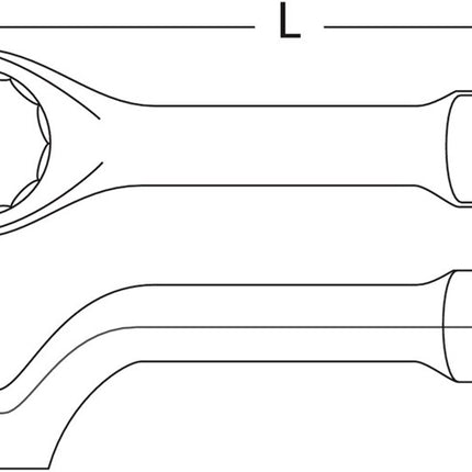 BAHCO SLAGRINGSLEUTEL DOORGEZET 41MM
