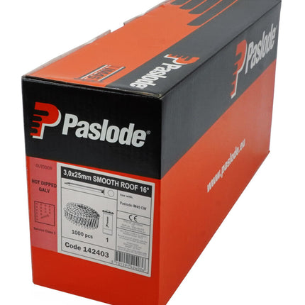 SPIT Asfaltnagel 3,0x25mm Glad Thermisch Verzinkt + Gas 1000st