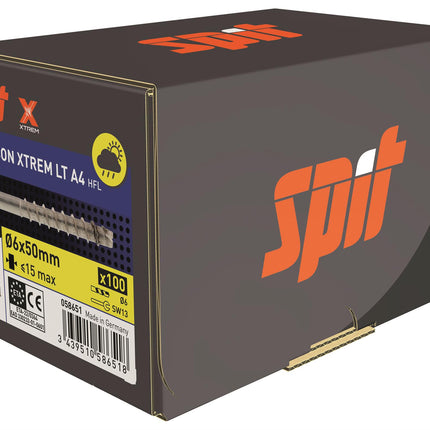 SPIT TAPCON HFL XTREM RVS A4 Betonschroef 6x50mm 100st - 058651