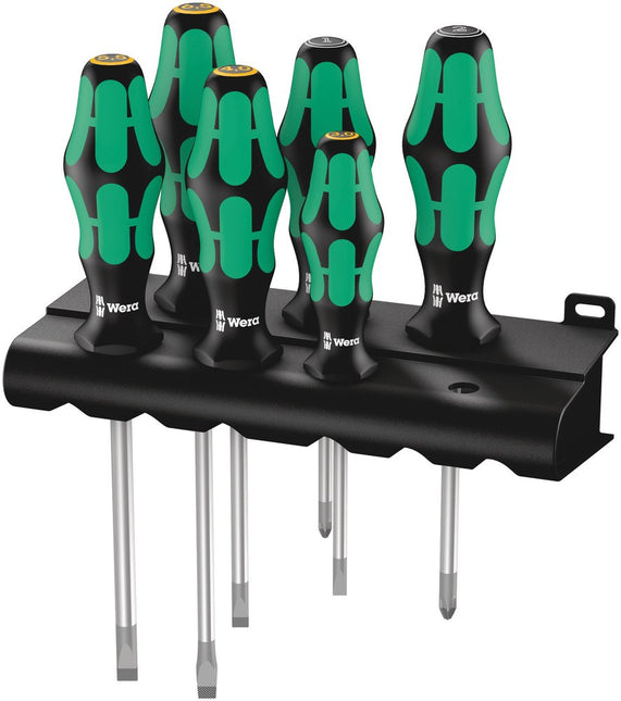 334/355/6 Schroevendraaierset Kraftform Plus Lasertip + Houder, 6 -delig