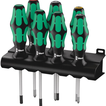335/350/367/7 Schroevendraaiserset Kraftform Plus Lasertip + houder, 7 -delig