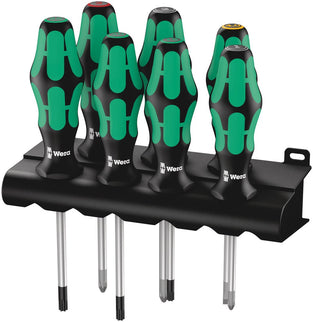 335/350/367/7 Schroevendraaiserset Kraftform Plus Lasertip + houder, 7 -delig
