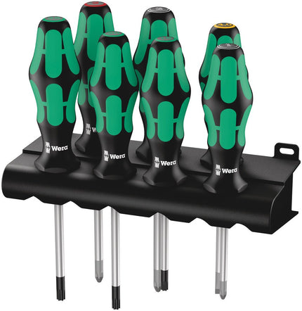 335/350/367/7 Schroevendraaiserset Kraftform Plus Lasertip + houder, 7 -delig