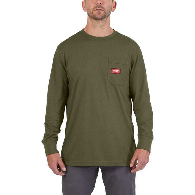 Milwaukee WTLSGRNII S Work T-Shirt Long Sleeve Green S – 4932493048