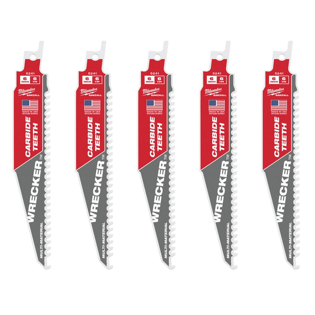 Afbeelding MILWAUKEE® multimateriaal: zware wrecker™ carbide getande sloopbladen Multi-Material: Wrecker with carbide teeth