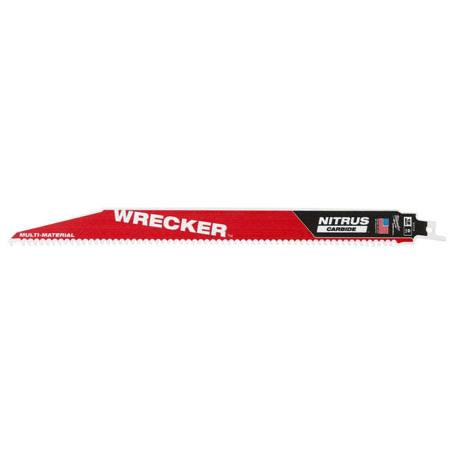 Afbeelding MILWAUKEE® multi materiaal reciprozaagblad sawzall wrecker nitrus carbide Multi Material: Wrecker with NITRUS carbide teeth