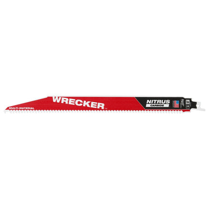 Afbeelding MILWAUKEE® multi materiaal reciprozaagblad sawzall wrecker nitrus carbide Multi Material: Wrecker with NITRUS carbide teeth
