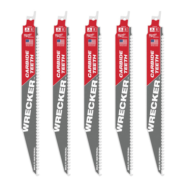 Afbeelding MILWAUKEE® multimateriaal: zware wrecker™ carbide getande sloopbladen Multi-Material: Wrecker with carbide teeth