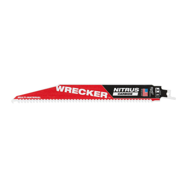 Afbeelding MILWAUKEE® multi materiaal reciprozaagblad sawzall wrecker nitrus carbide Multi Material: Wrecker with NITRUS carbide teeth