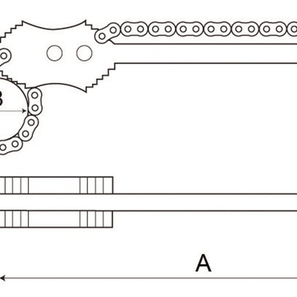 Bahco Kettingpijptang HD 49mm – 372-1.1/2