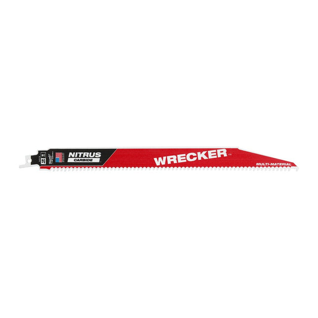 Afbeelding MILWAUKEE® multi materiaal reciprozaagblad sawzall wrecker nitrus carbide Multi Material: Wrecker with NITRUS carbide teeth