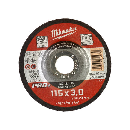 Afbeelding MILWAUKEE® metaaldoorslijpschijf SC 42 / 115