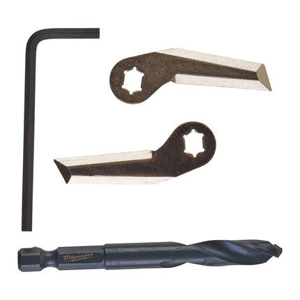 Afbeelding MILWAUKEE® reservemes/centreerboor/imbussleutel verstelbare gatzaag (gipsplaat) Adjustable Hole Cutter
