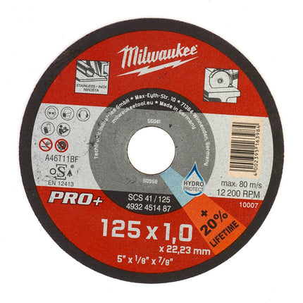 Afbeelding MILWAUKEE® metaaldoorslijpschijf SCS 41 / 125
