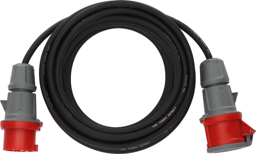 Brennenstuhl CEE VERLENGSNOER IP44 10M ZWART H07RN-F 5G1,5 5-POLIG