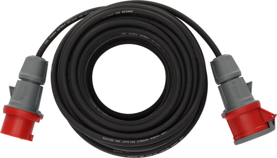 Brennenstuhl CEE VERLENGSNOER IP44 30M ZWART H07RN-F 5G1,5 5-POLIG