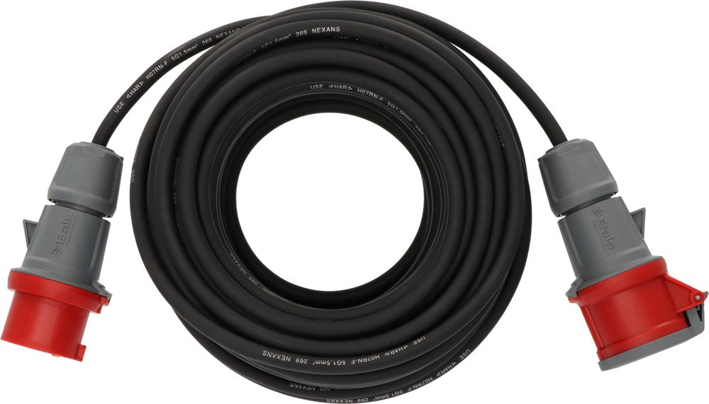 Brennenstuhl CEE VERLENGSNOER IP44 30M ZWART H07RN-F 5G1,5 5-POLIG