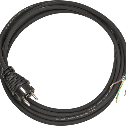 Brennenstuhl AANSLUITKABEL 3-POLIG IP44 3M ZWART H05RR-F 3G1,5